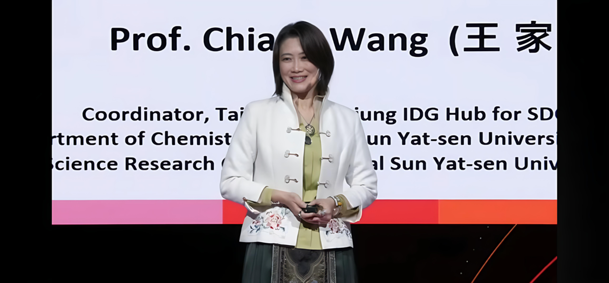 中山大學王家蓁登上瑞典IDG高峰會　亞洲唯一代表展台灣永續力