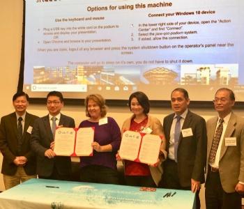 Siging MOU with NSF Center for Aerosol Impacts on Chemistry of the Environment (CAICE)